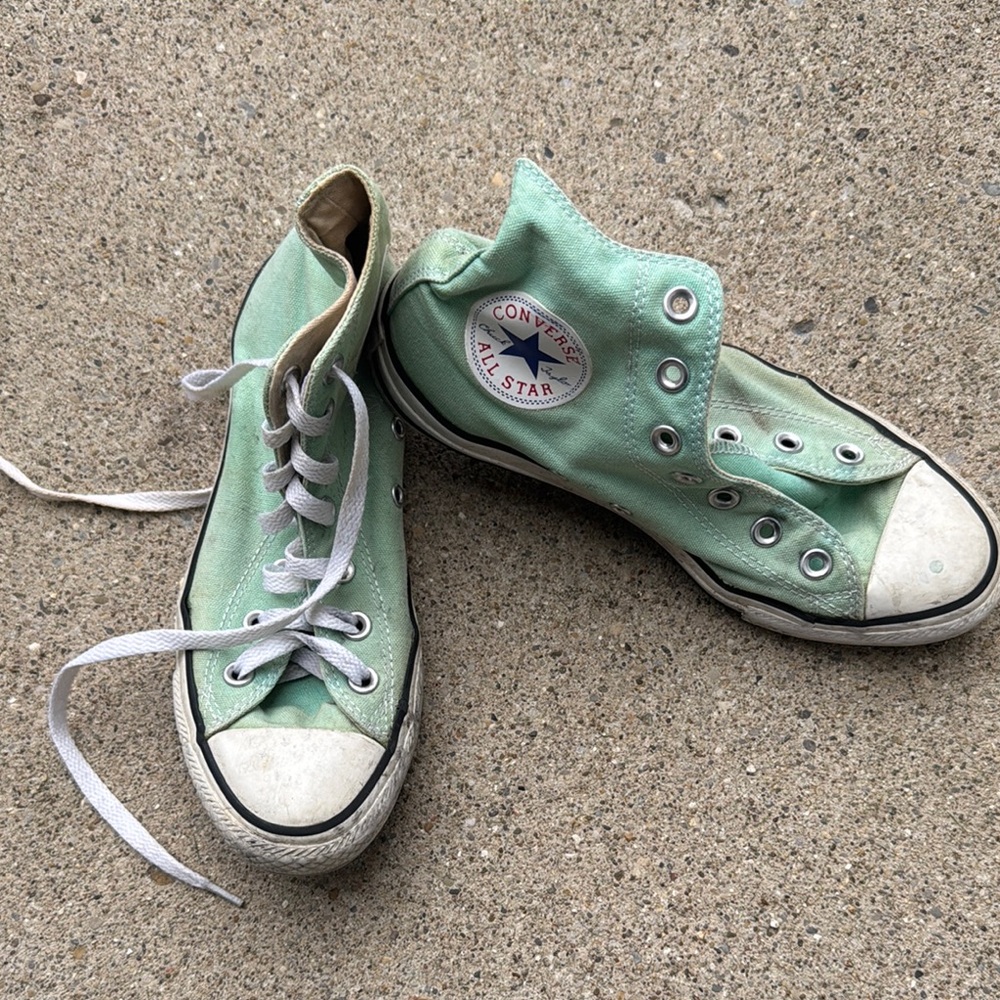 Converse Green High-Top Sneakers Canvas Classic
